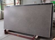 Le nouveau design industriel d'usine a poli la surface Grey Quartz Slab concret pour des partie supérieure du comptoir