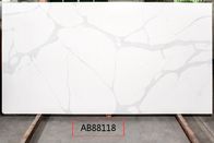 Le benchtop blanc artificiel du quartz AB8118 rayent résistant