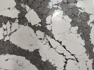 Les dalles de luxe de marbre de quartz marbrent le gris en pierre pour le prix en pierre de quartz de nature de l'Australie Pandore