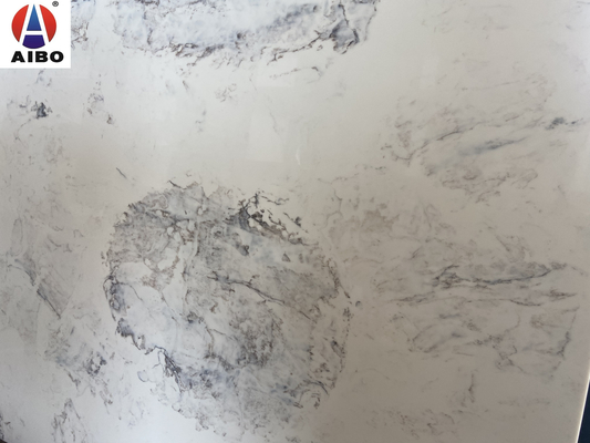 Pierre artificielle de quartz Crystal Extra White Marble Stone de nouveau venu de quartz de Calacatta de porcelaine artificielle blanche de dalles