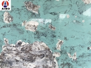 Marbre de marbre de luxe bleu de décoration intérieure regardant le mur en pierre de Backgroud de partie supérieure du comptoir de quartz