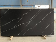 Partie supérieure du comptoir de marbre de plan de travail de dalle de veine de Calacatta de quartz de noir blanc de pierre pour la partie supérieure du comptoir de cuisine