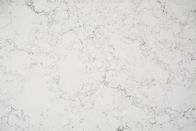 Le gris blanc d'étincelle a veiné la décoration à la maison de dalles artificielles du quartz 3200*1600