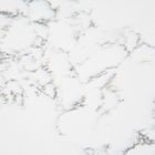 Pierre blanche veinée blanche Calacatta de quartz de 15MM pour le panneau de mur
