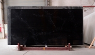 Pierre noire artificielle de quartz de Calacatta avec le message publicitaire de salle de bains