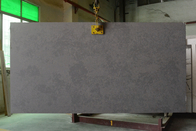 Pierre polie de quartz du gris 3200*1600MM Calacatta pour la bordure de cheminée/stalle de douche