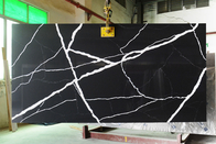 Anti dalle noire blanche fanée 600 x 300mm de pierre de quartz de Calacatta pour le filon-couche de fenêtre