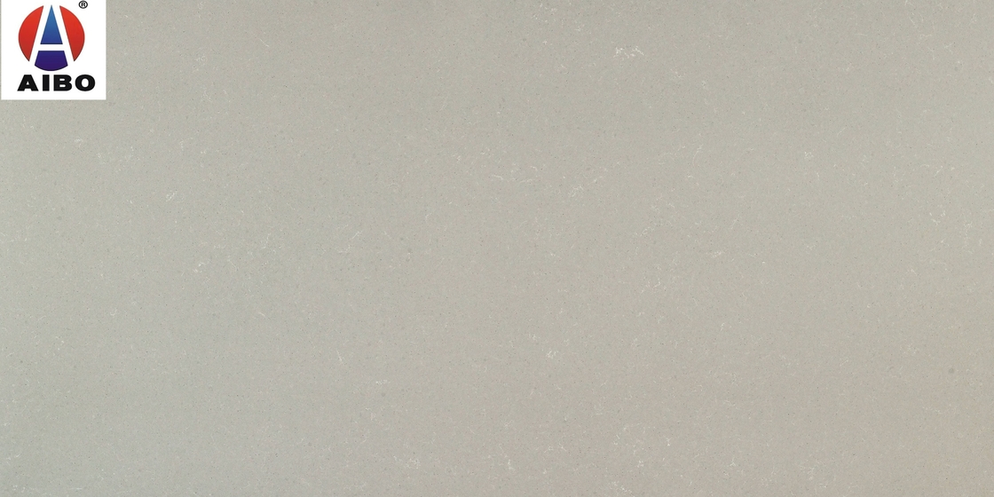 Dalle en pierre 3200*1600 de quartz concret artificiel en cuir de finition pour la salle de bains d'île de vanité