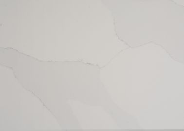 Partie supérieure du comptoir blanches de quartz de résistance d'éraflure qui ressemblent au marbre 6,5 Mohz