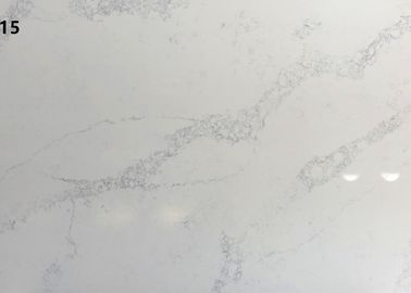 Faux artificiel 2,45 G/Cm3 résistants de souillure en pierre de pierre blanche durable de quartz