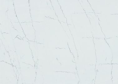 Tableaux non toxiques en pierre de restaurant de dureté de Mohz de résistance d'éraflure de quartz de NSF Calacatta de GV 6,5