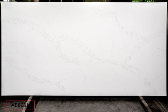 Couleur en pierre USD de classe de quartz blanc de Calacatta pour le dessus d'île/banc